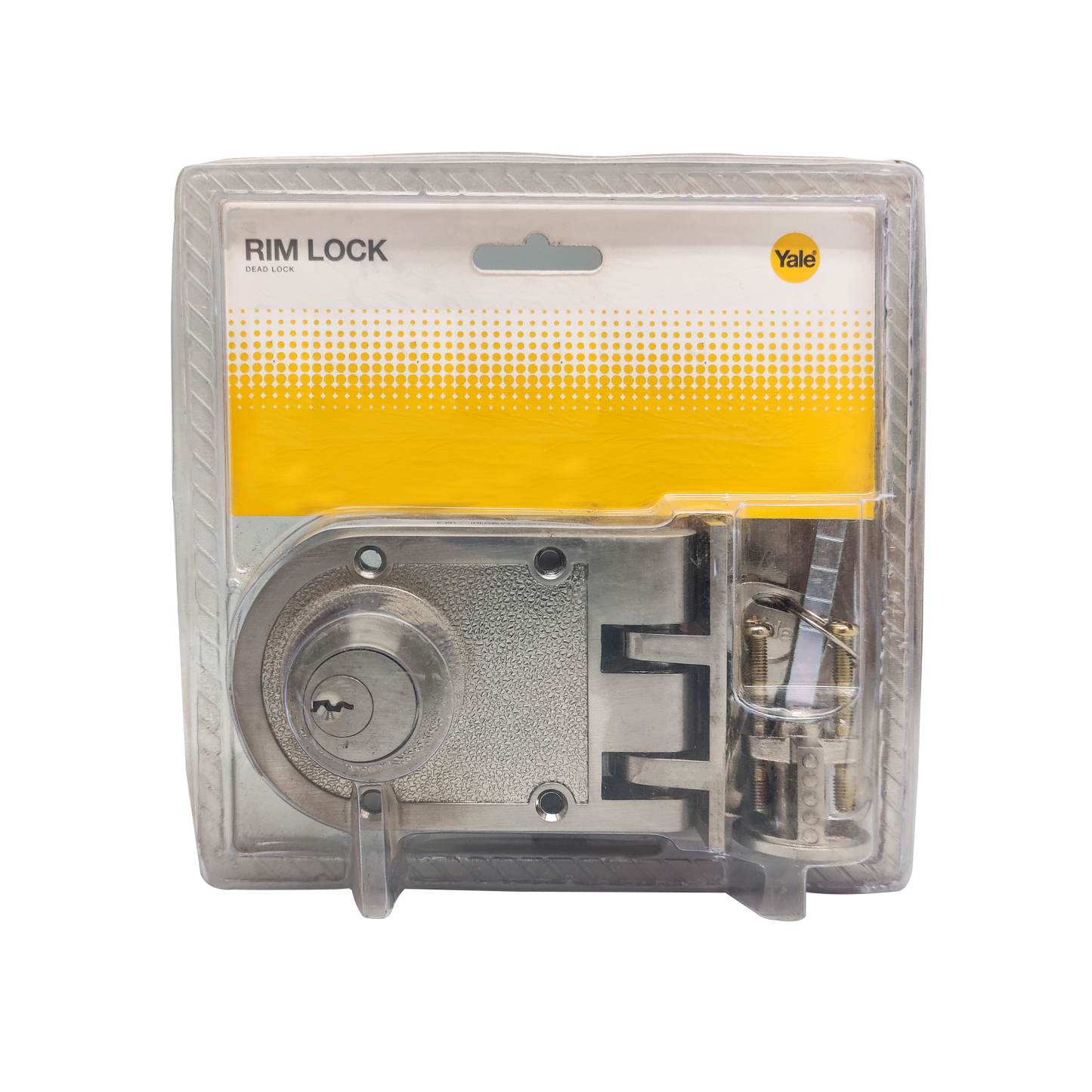 198 Vertical Bolt RIM Door Lock Both side keys, Regular Key, Satin Nickel