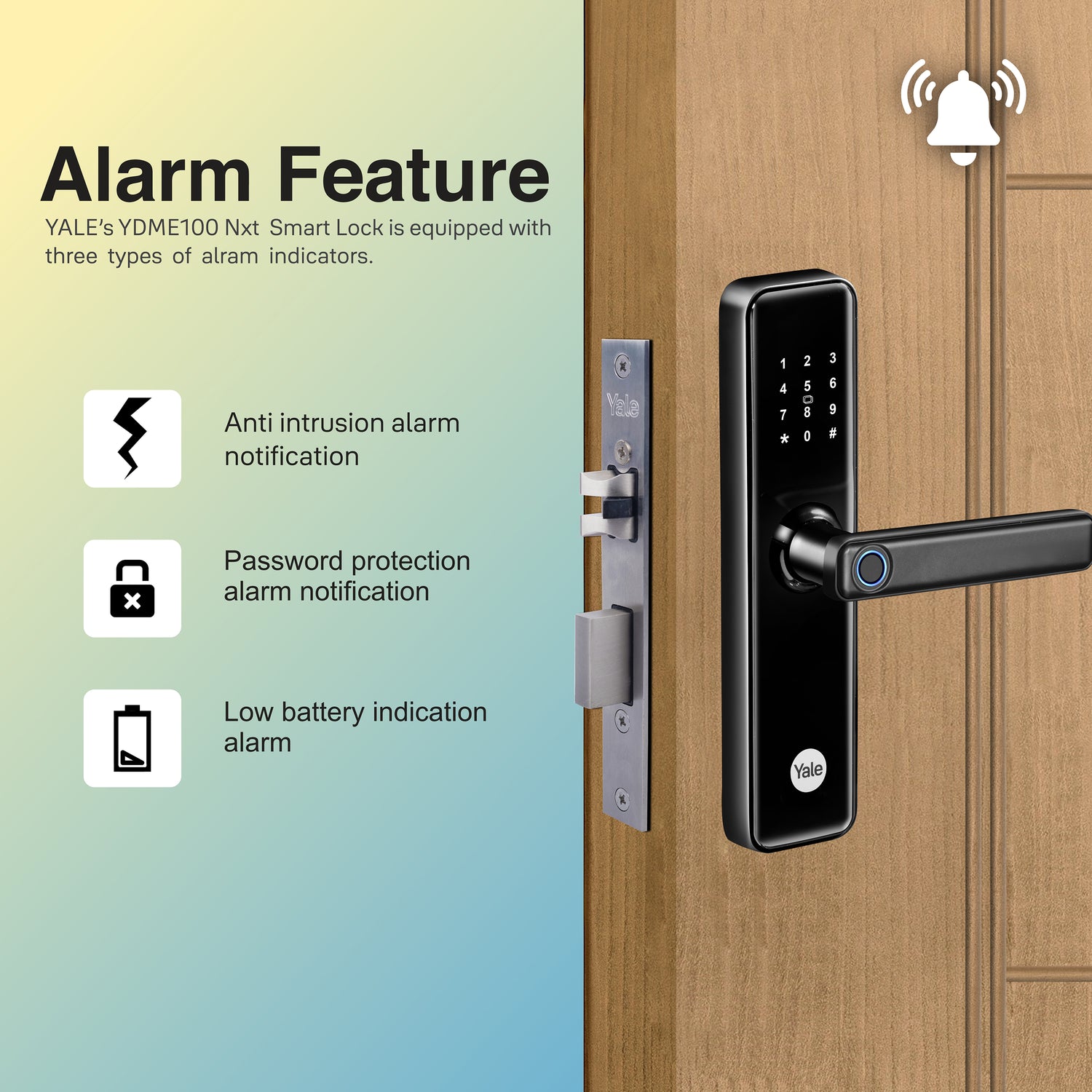 Yale YDME 50NXT Digital fingerprint lock for home