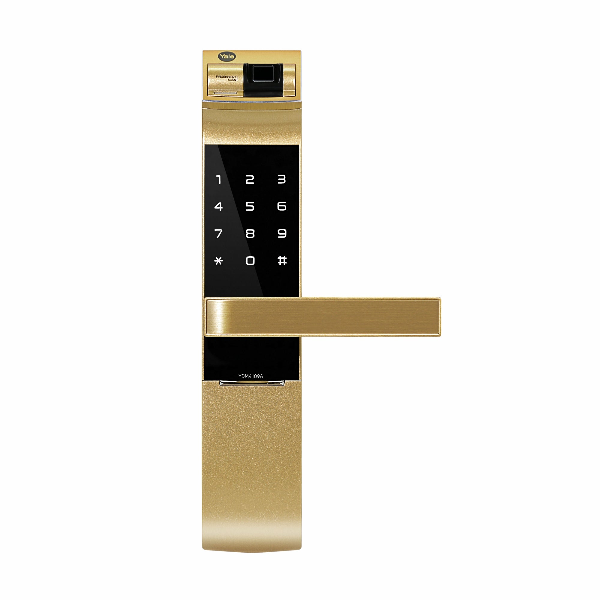 YDM 4109- A Series, Biometric Smart Lock, Gold – Yale India
