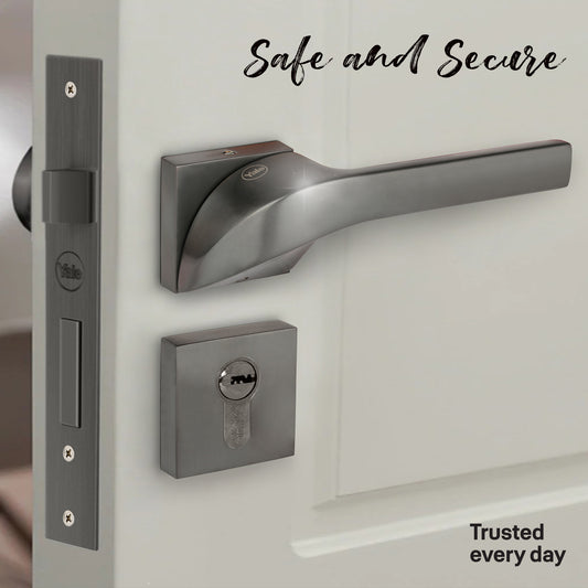 YMSL-1001-BM-Yale Marvel Series Premium PVD Handle, With Mortise Lockbody and Euro Profile Cylinder with Dimple keys