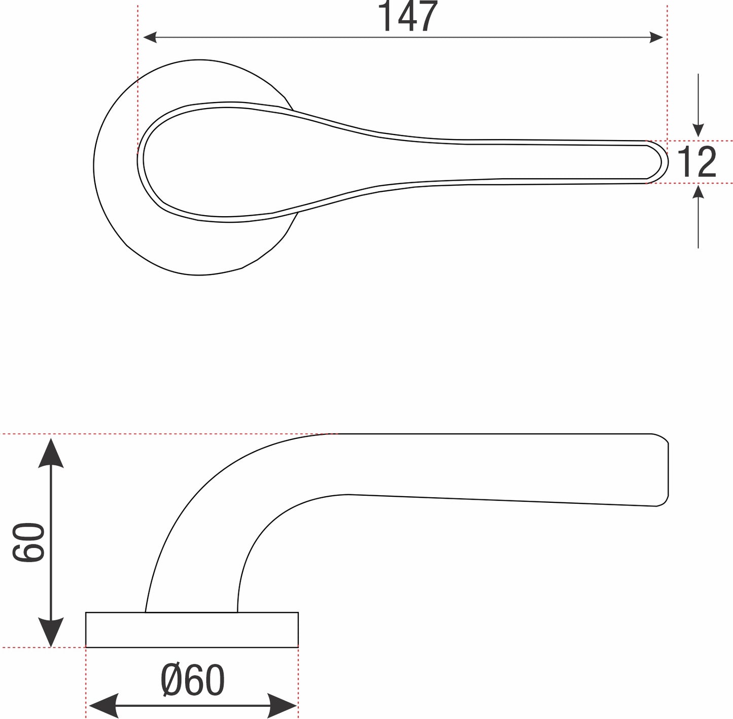 YPVL-901-BM-Yale Premium PVD Brass Lever Handle