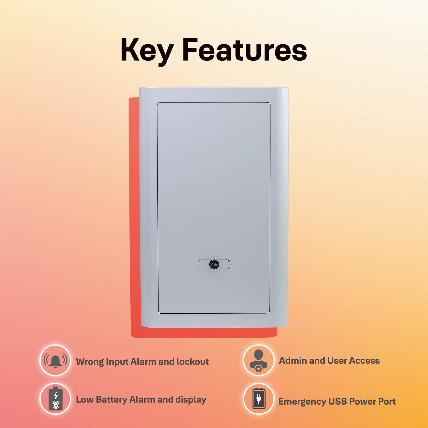 Yale Classic Biometric fingerprint locker-features