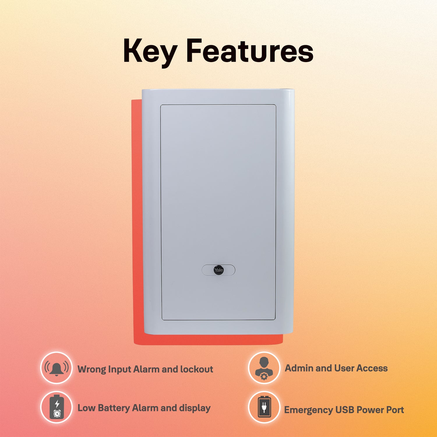 Yale Classic Biometric fingerprint locker-features