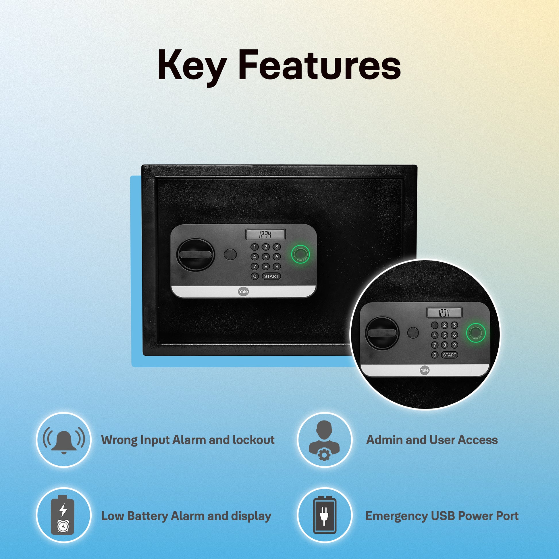 Stellar fingerprint Locker key features