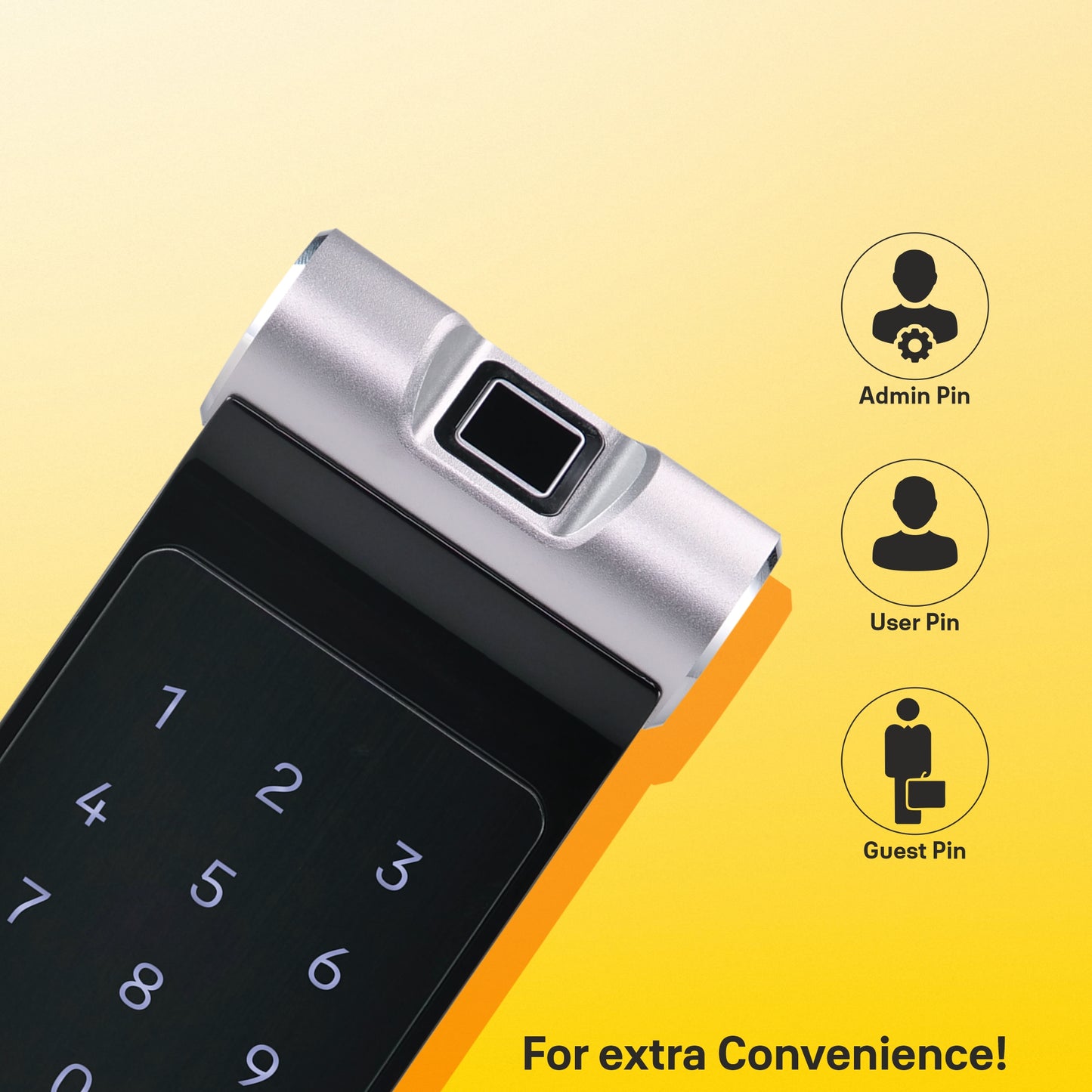 YDR 41A-  Biometric Smart Lock for Double Door/ Sliding Door