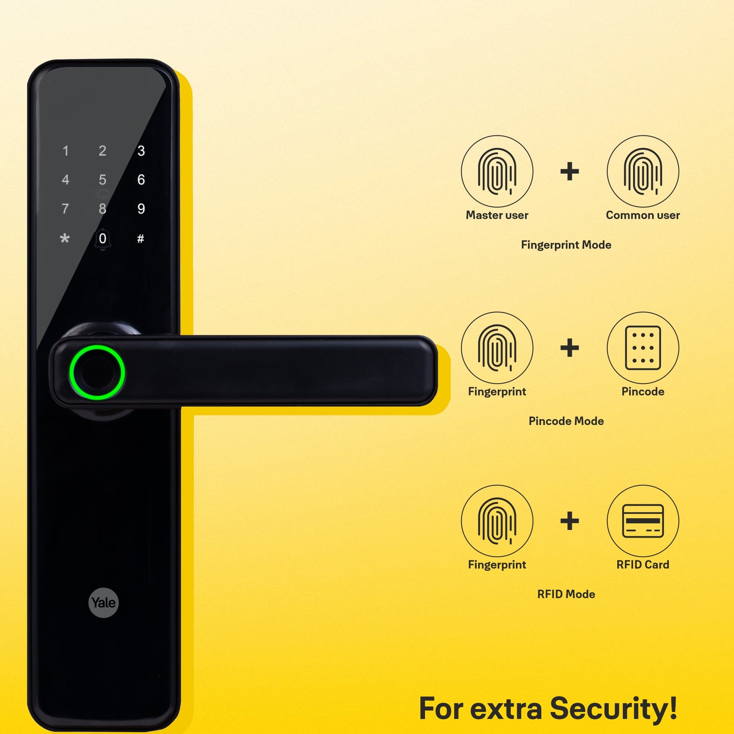 Yale YDME 50NXT smart fingerprint lock for home