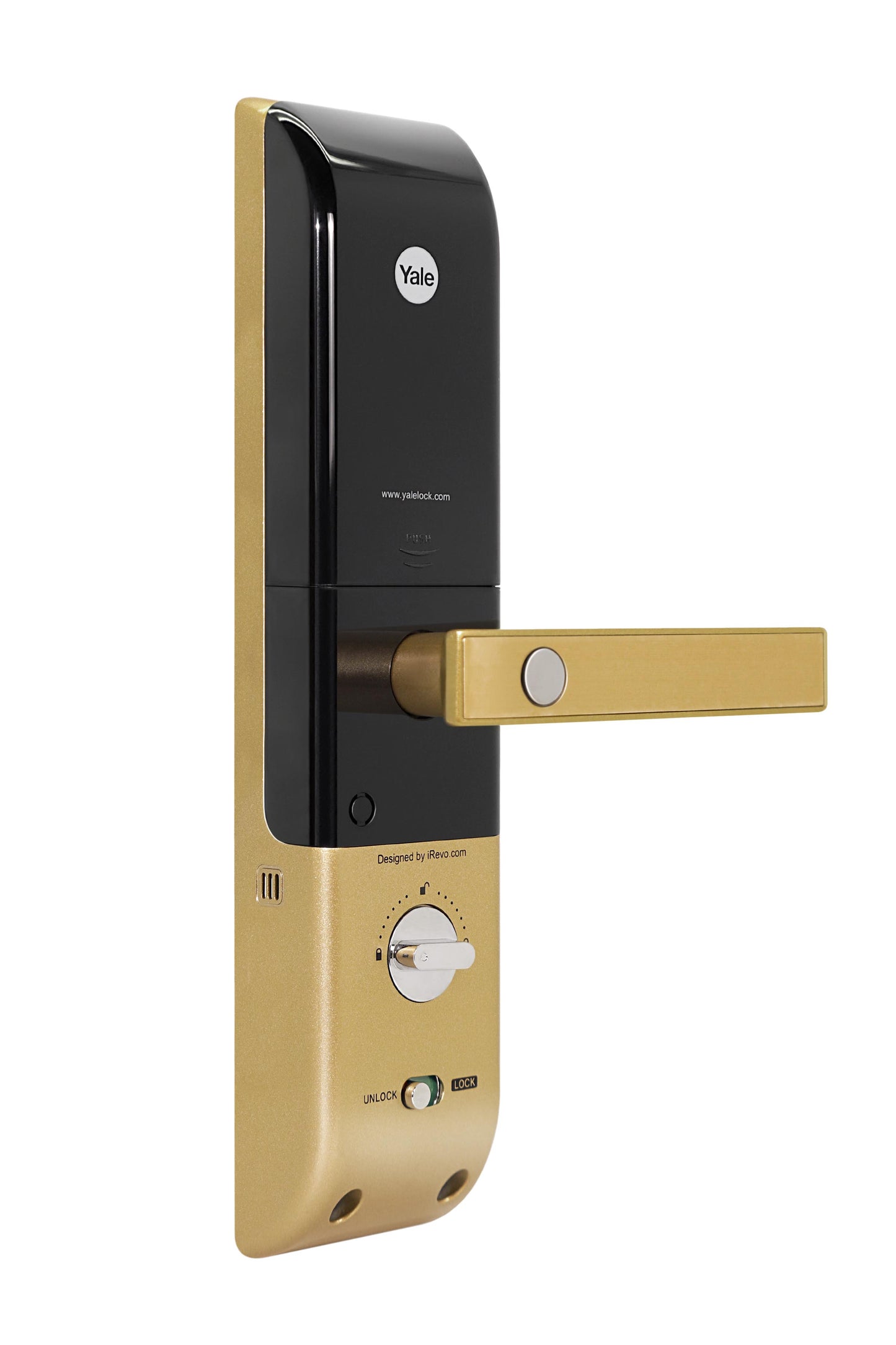 YDM 4109- A Series, Biometric Smart Lock, Gold