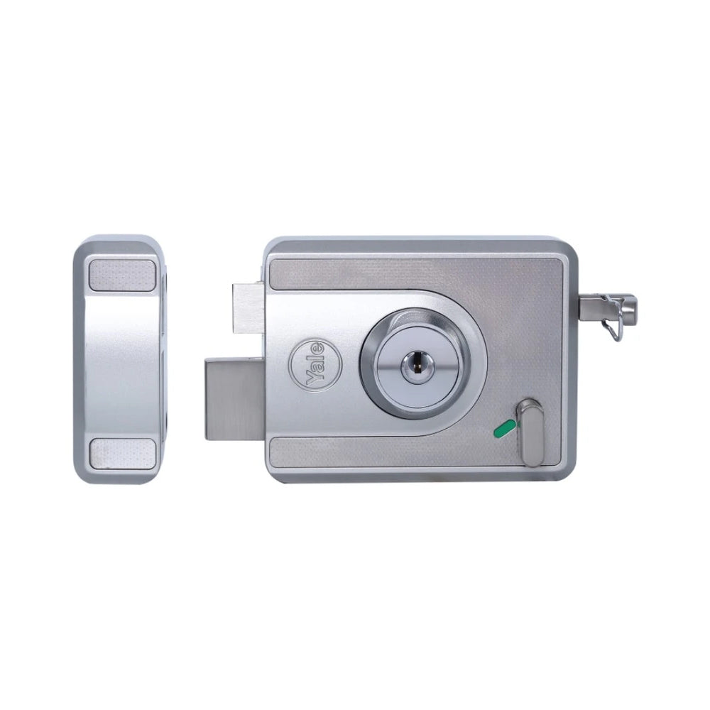 CBS-Cinco Stark Series Premium Rim Main Door Lock, Both Side Keys, Silver