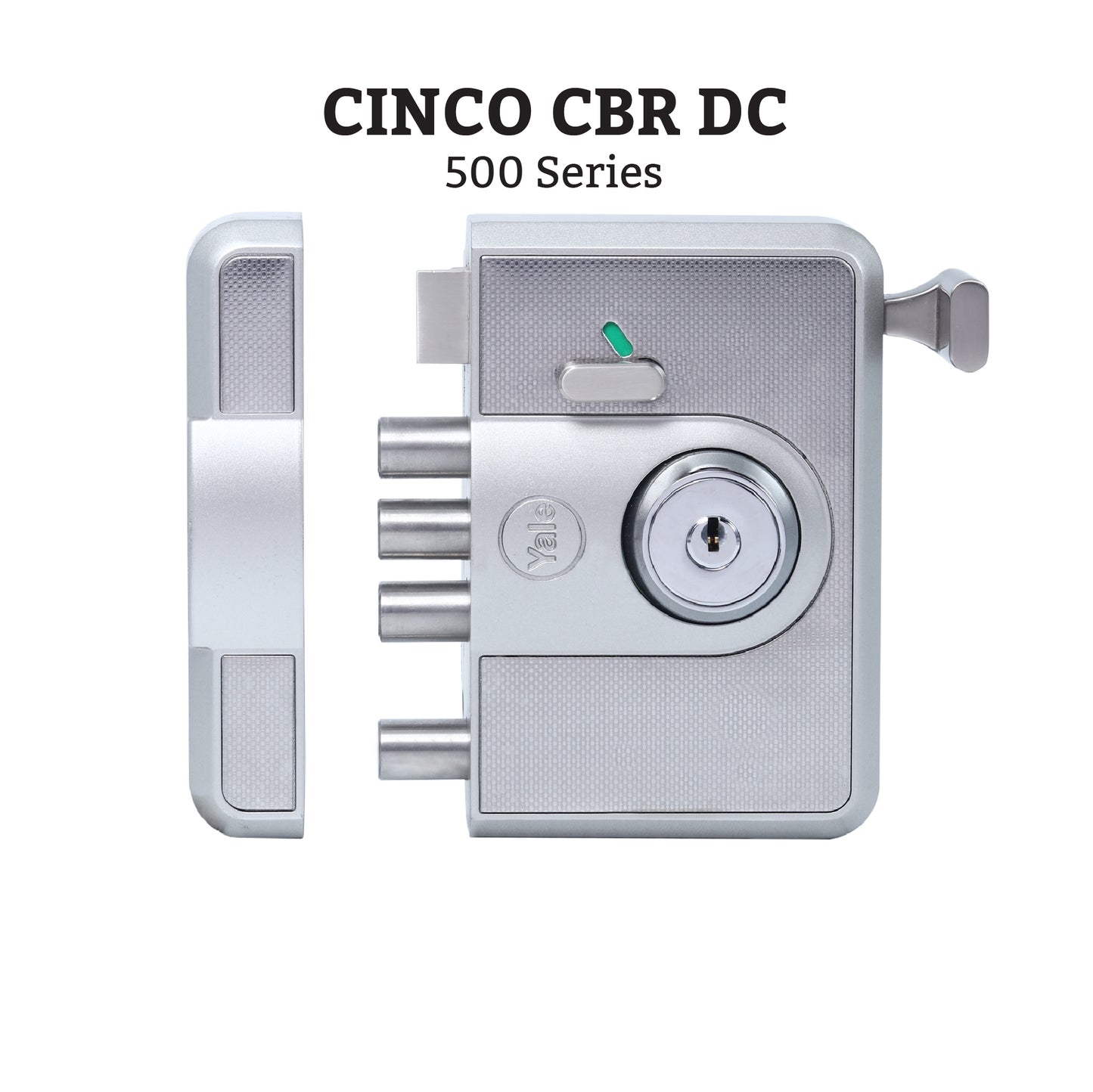 CBR-Cinco 500,Latch & DeadBolt Main Door Lock, Both Side Keys, Silver
