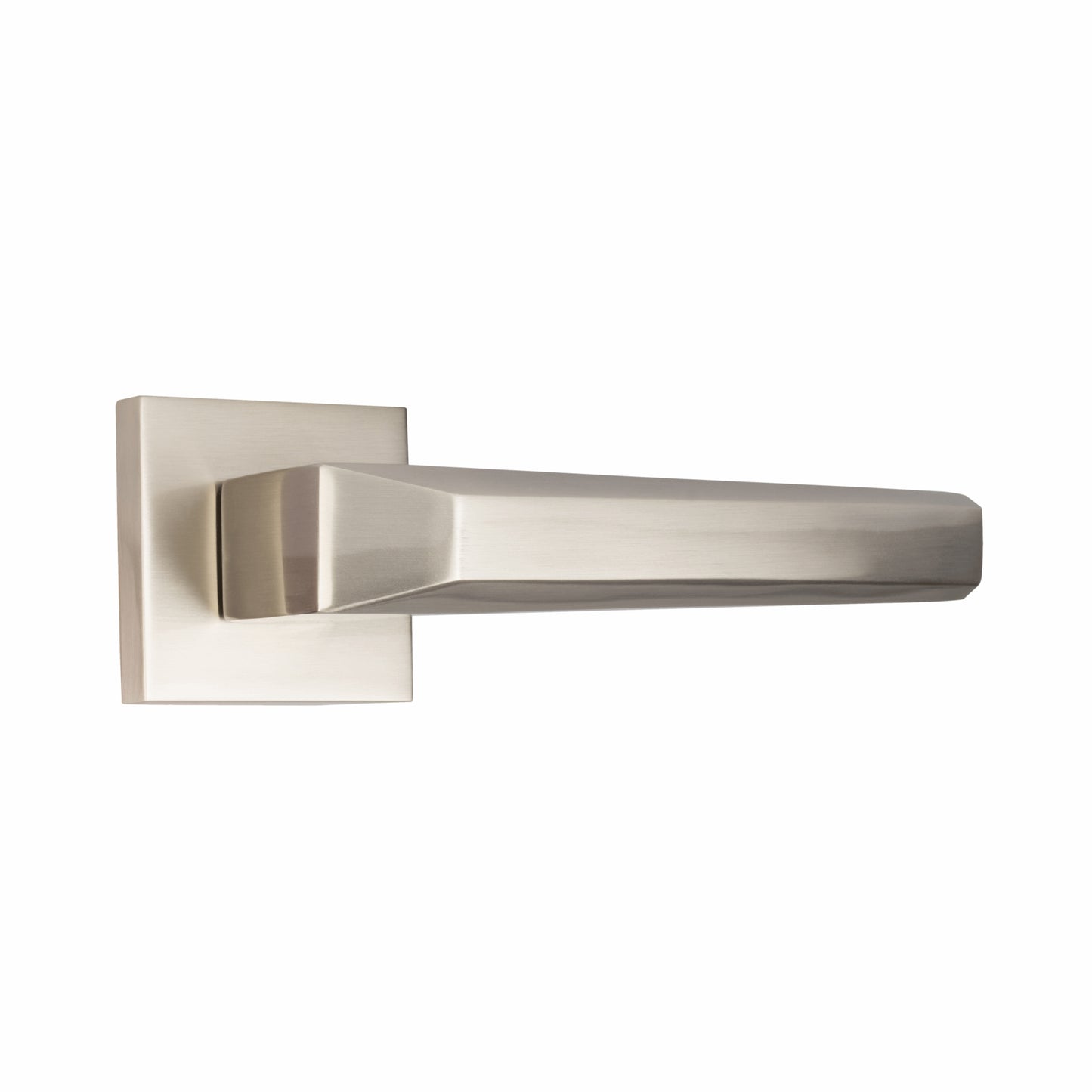 YPBL-804-Solid Brass Premium Lever Handle, Satin Steel (Without Lock and key cylinder)