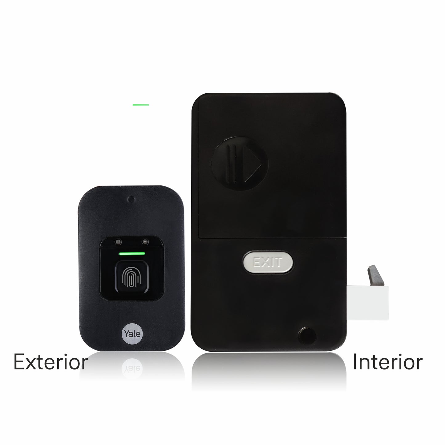 Fingerprint Digital Wardrobe Lock for Openable Door- Mounted- Black
