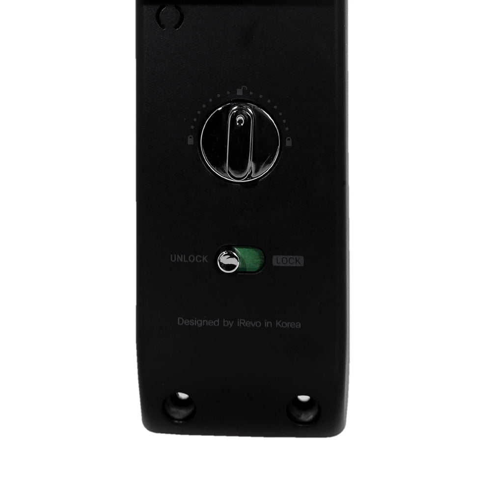 YDM 7116A Smart Lock, Matt Black with Fingerprint, PIN Code, RFID Card, Mechanical Key, Bluetooth module, Works with Yale Home App