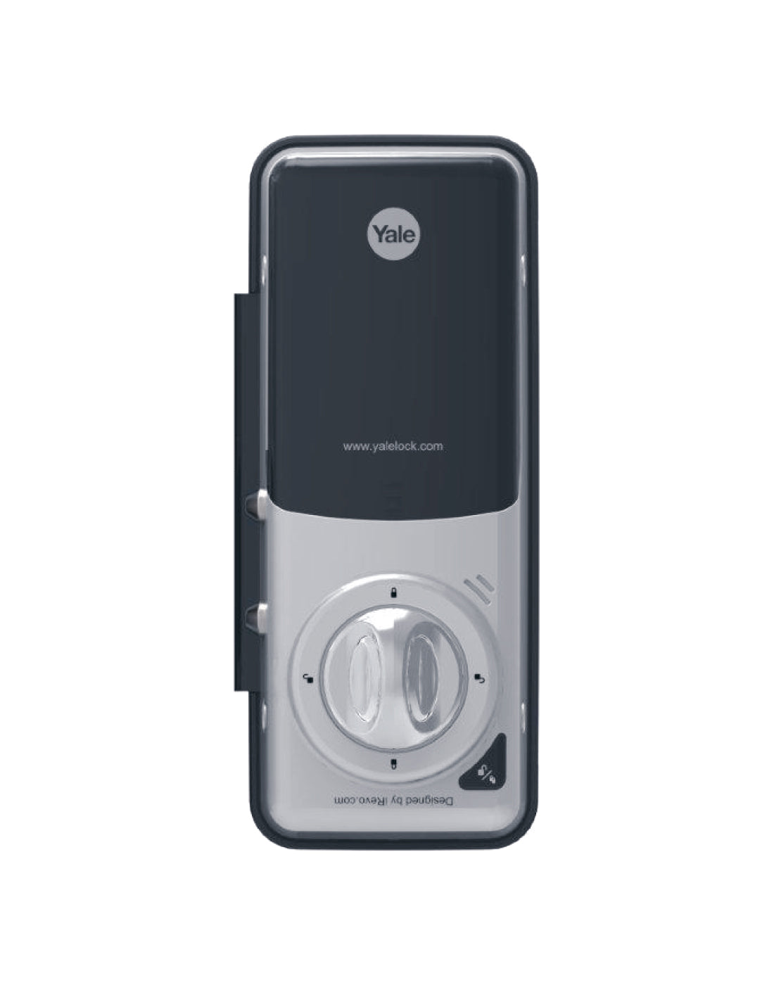 YDG 413 GL Biometric Smart Glass Door Lock, Mirror Finish