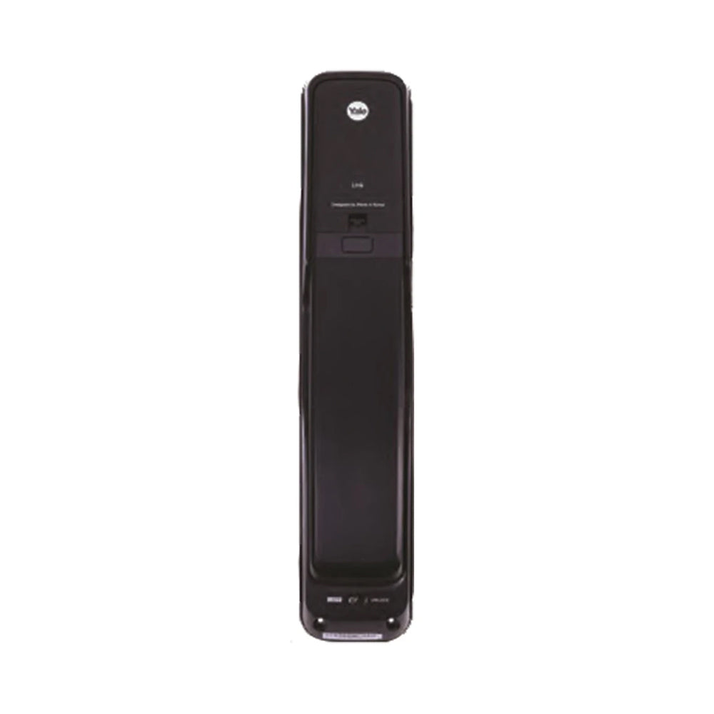 Yale YMI 70 Black Smart Door lock with push pull mechanism