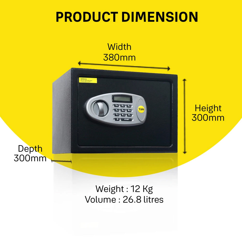 YSS/300/DB2 Home Security Safe locker with Pincode Access- Black – Yale ...