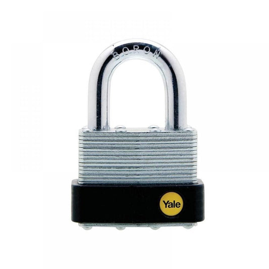 Y125B/40/122/1 - Laminated SS body padlock with hardened Steel Shackle, 40mm body