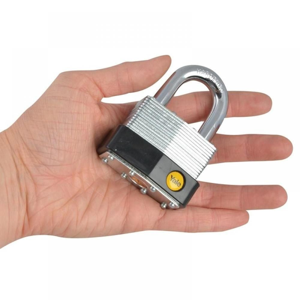 Y125B/40/122/1 - Laminated SS body padlock with hardened Steel Shackle, 40mm body